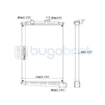 Radiadores 40-DF0004 - RADIADOR DAF 65CF / 75CF