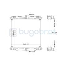 Radiadores 40-DF0006 - RADIADOR DAF LF45 / 150 / 160