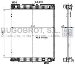 Radiadores 40-MN0010 - RADIADOR MAN TGM / TGL