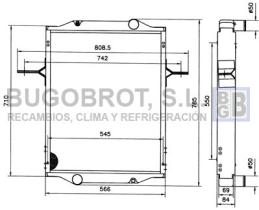 Radiadores 40-RE0005 - RADIADOR RENAULT MIDLINER