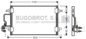 Condensador 62-AI5175 - CONDENSADOR 2.5 TDI/2.8 I - 12V./2.8 I - 30V./3.7 I - 32V./-