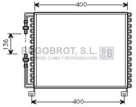 Condensador 62-AL5059 - CONDENSADOR ALL ALFA ROMEO 75/90