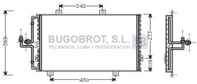 Condensador 62-AL5060 - CONDENSADOR 1.9 TD/R 134 ALFA ROMEO 155