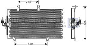 Condensador 62-AL5092 - CONDENSADOR 2.5 TD ALFA ROMEO 155