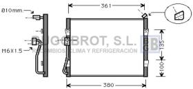 Condensador 62-AU5135 - CONDENSADOR 1.4I/1.6I/1.8I - 16V. CABRIO / COUPE/1.1 ROVER 2