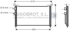 Condensador 62-AU5136 - CONDENSADOR 2.0 I - 16V. / SI R 134/2.7 I - 24V. SI / SLI R