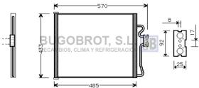 Condensador 62-BW5185 - CONDENSADOR 3.0 I V8./4.0 I V8/5.4 I V12 BMW 7 SERIE E38