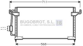 Condensador 62-CN5085 - CONDENSADOR CITROEN XM