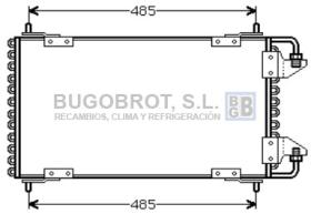 Condensador 62-CN5091 - CONDENSADOR 1.9 GTI - 16V. CITROEN BX