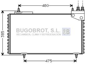 Condensador 62-CN5094 - CONDENSADOR 1.4 E/RE/1.5 RE/RS/1.6 RS/TRS/TRI/1.9 GT/TRS/TRI