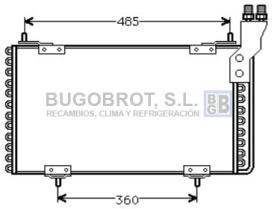 Condensador 62-CN5096 - CONDENSADOR 1.7 DIESEL/1.7 TD/1.9 DIESEL CITROEN BX