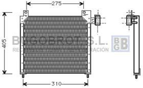 Condensador 62-CR5016 - CONDENSADOR 2.5/3.0/3.3 CHRYSLER / JEEP VOYAGER II