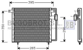 Condensador 62-CR5017 - CONDENSADOR MINI VAN/2.5/3.0/3.3 CHRYSLER / JEEP TOWN & COUN