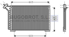 Condensador 62-CR5022 - CONDENSADOR CHRYSLER / JEEP NEW YORKER/NEWPORT/VOYAGER I