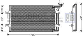 Condensador 62-CR5038 - CONDENSADOR FULL SIZE DODGE VAN