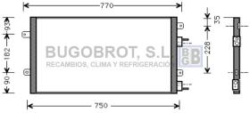 Condensador 62-CR5051 - CONDENSADOR CHRYSLER / JEEP 300 M/CIRRUS/CONCORDE/NEW YORKER