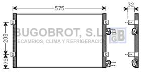 Condensador 62-CR5071 - CONDENSADOR 2.0 I - 16V./2.4 I - 16V. CHRYSLER / JEEP PT CRU