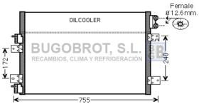 Condensador 62-CR5113 - CONDENSADOR 2.4 I - 16V./2.7 I - 24V./3.5 I - 24V. CHRYSLER