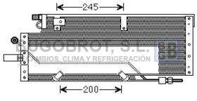 Condensador 62-DF5043 - CONDENSADOR 180 / 240 / 250 / 320 / 340 / 430 DAF 65 SERIE/7