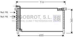 Condensador 62-DN5161 - CONDENSADOR ALL NISSAN KING CAB D21/TERRANO II R20