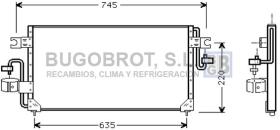 Condensador 62-DN5163 - CONDENSADOR COUPE /NISSAN 100 NX/SUNNY IV