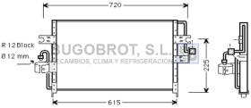 Condensador 62-DN5165 - CONDENSADOR R 12 NISSAN PRIMERA P10