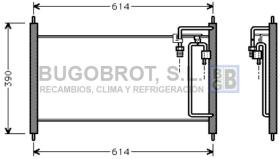 Condensador 62-DN5177 - CONDENSADOR R 134 NISSAN SERENA/VANETTE