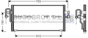 Condensador 62-DN5183 - CONDENSADOR ALL NISSAN 200 SX/ALMERA I N15