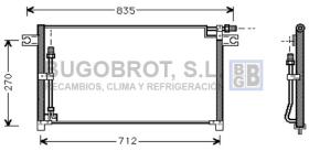 Condensador 62-DN5185 - CONDENSADOR R 12 NISSAN PATROL P160