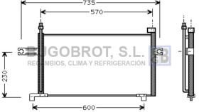 Condensador 62-DN5194 - CONDENSADOR NISSAN MICRA K11