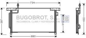 Condensador 62-DN5202 - CONDENSADOR 2.4 I - 12V./2.7 TDI NISSAN TERRANO II R20