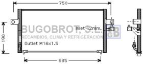 Condensador 62-DN5212 - CONDENSADOR ALL NISSAN ALMERA I N15