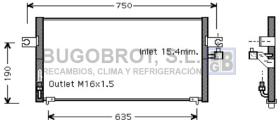 Condensador 62-DN5243 - CONDENSADOR ALL NISSAN ALMERA I N15