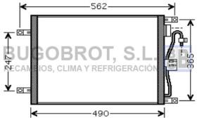 Condensador 62-DN5252 - CONDENSADOR 1.5 DCI NISSAN MICRA K12E/NOTE