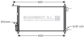 Condensador 62-DN5332 - CONDENSADOR 1.6 I - 16V./1.8 I - 16V NISSAN TIIDA