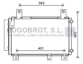 Condensador 62-DU5067 - CONDENSADOR DAIHATSU SIRION