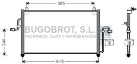 Condensador 62-DW5011 - CONDENSADOR CHEVROLET NUBIRA