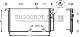 Condensador 62-DW5033 - CONDENSADOR DIESEL / HCC SSANGYONG KORANDO