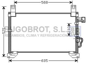 Condensador 62-DW5076 - CONDENSADOR 2.9 XDI  SSANGYONG REXTON