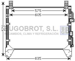 Condensador 62-DW5083 - CONDENSADOR 2.7 XDI /3.2 I - 24V. SSANGYONG REXTON II