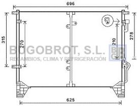 Condensador 62-DW5115 - CONDENSADOR SSANYONG REXTON