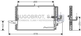 Condensador 62-FD5177 - CONDENSADOR 2.0 I - 8V./2.3 DIESEL FORD SIERRA III