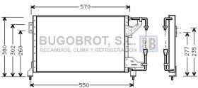 Condensador 62-FD5232 - CONDENSADOR 3.0 I - 24V. DOHC FORD PROBE