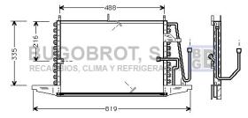 Condensador 62-FD5240 - CONDENSADOR FORD SCORPIO SEDAN