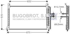 Condensador 62-FD5250 - CONDENSADOR FORD AEROSTAR