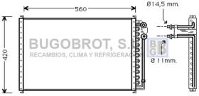 Condensador 62-FD5252 - CONDENSADOR FORD LTD/MUSTANG/THUNDERBIRD