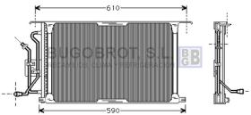 Condensador 62-FD5258 - CONDENSADOR ALL FORD FIESTA IV/PUMA