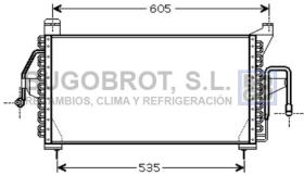 Condensador 62-FD5410 - CONDENSADOR 1.8 DIESEL/1.8 I - 16V./1.8 TD FORD ESCORT V