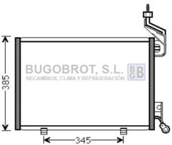 Condensador 62-FD5444 - CONDENSADOR 1.6 TDCI FORD FIESTA VI