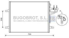 Condensador 62-FD5483 - CONDENSADOR FORD KUGA